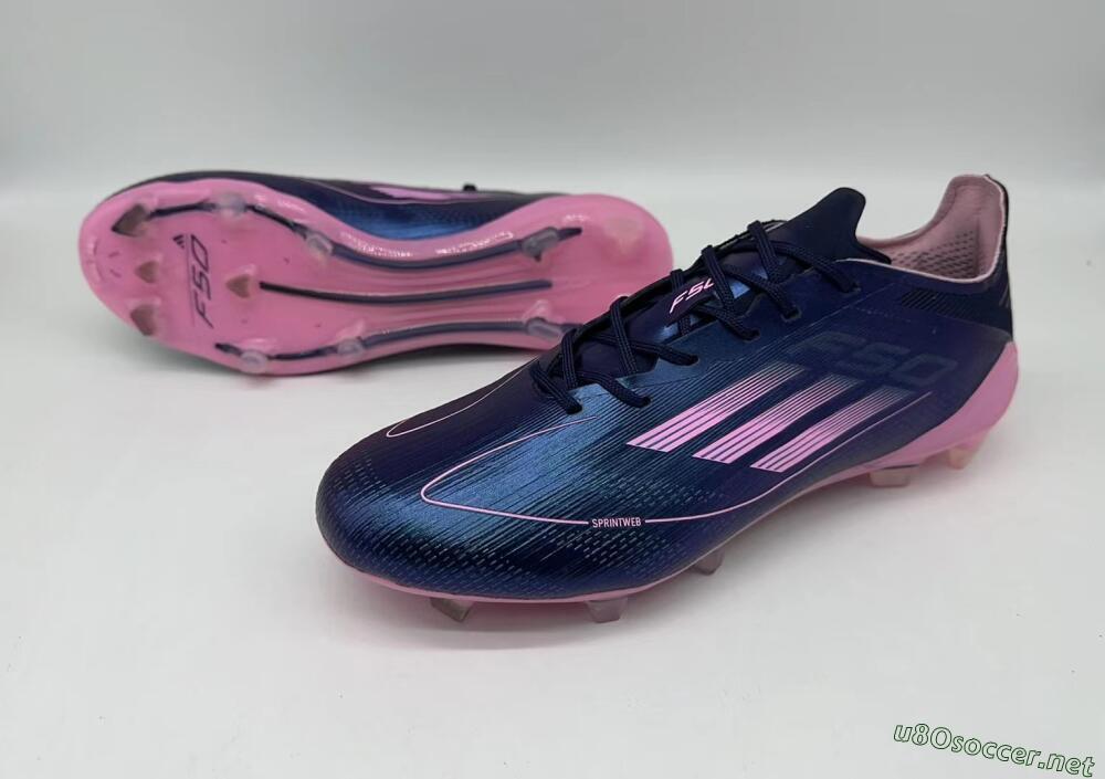 Men's Adidas F50 Elite FG Football Boots - Blue/Pink/Black