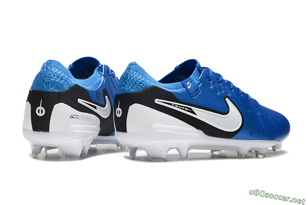 Men's Nike Tiempo Legend 10 Elite FG Football Boots - Blue/White/Black 6
