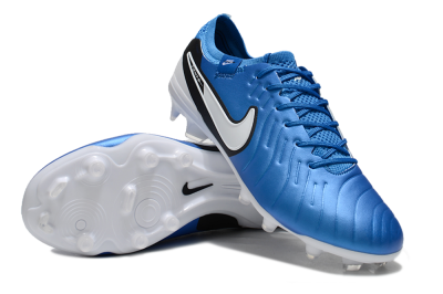 Men's Nike Tiempo Legend 10 Elite FG Football Boots - Blue/White/Black