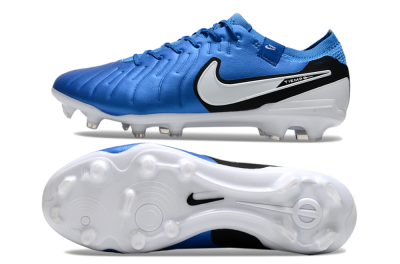 Men's Nike Tiempo Legend 10 Elite FG Football Boots - Blue/White/Black