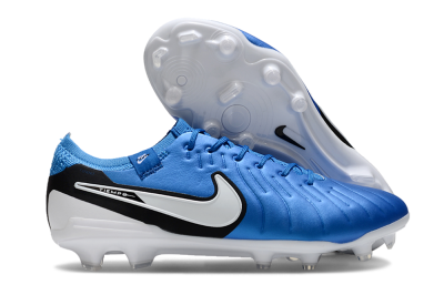 Men's Nike Tiempo Legend 10 Elite FG Football Boots - Blue/White/Black