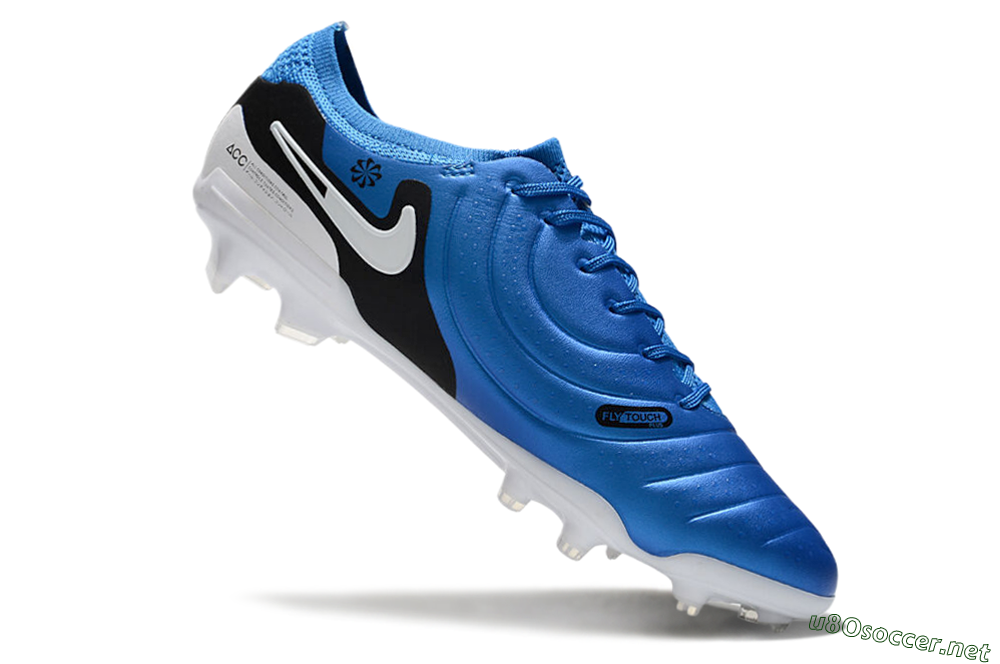 Men's Nike Tiempo Legend 10 Elite FG Football Boots - Blue/White/Black 4