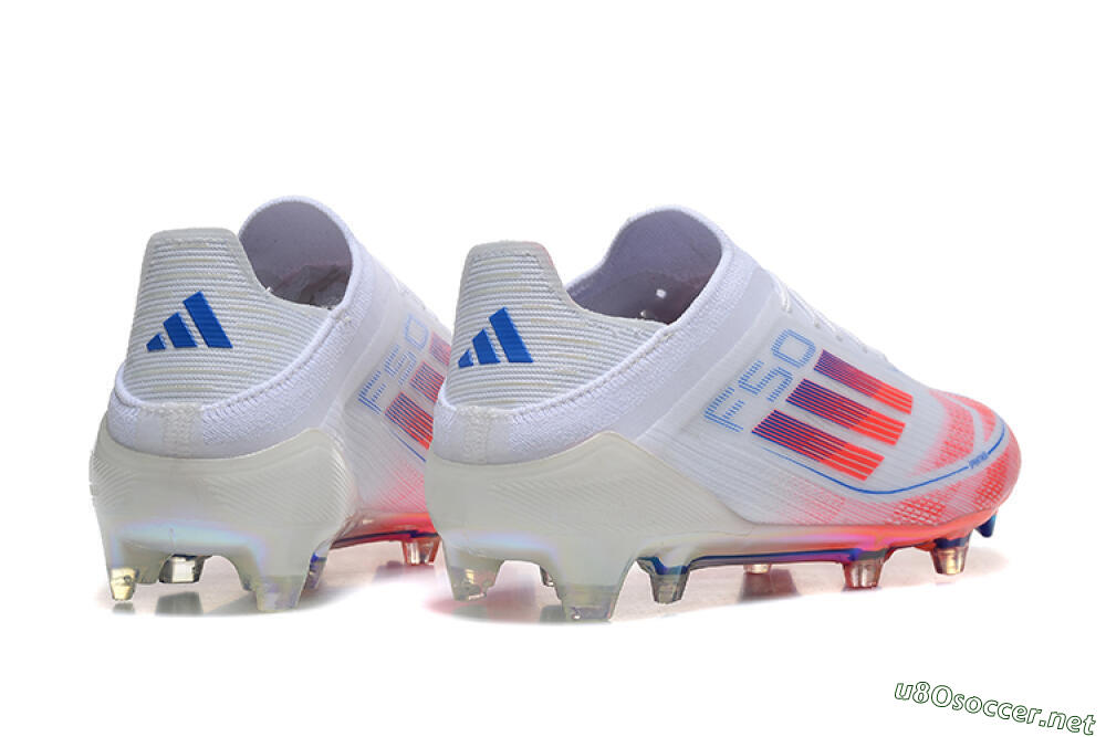 Men's Adidas F50 Elite FG Football Boots - White/Red/Blue 6