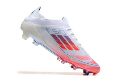 Men's Adidas F50 Elite FG Football Boots - White/Red/Blue