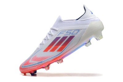 Men's Adidas F50 Elite FG Football Boots - White/Red/Blue