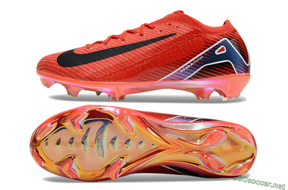 Unisex Nike Air Zoom Mercurial Vapor 16 Elite FG Football Boots - Red/Black/White/Gold 1