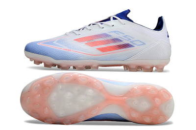 Men's Adidas F50 Elite AG Football Boots - White/Blue/Red