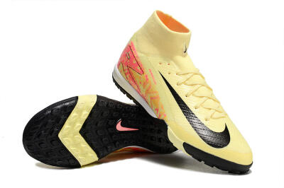 Men's Nike Air Zoom Mercurial Superfly 10 Elite TF Football Shoes - Yellow/Pink/Black