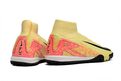 Men's Nike Air Zoom Mercurial Superfly 10 Elite TF Football Shoes - Yellow/Pink/Black