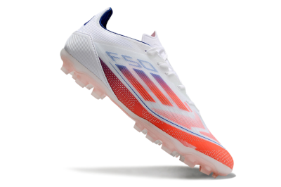 Men's Adidas F50 Elite AG Football Boots - White/Red/Blue