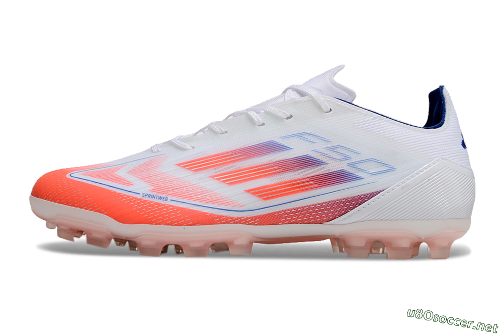 Men's Adidas F50 Elite AG Football Boots - White/Red/Blue 0