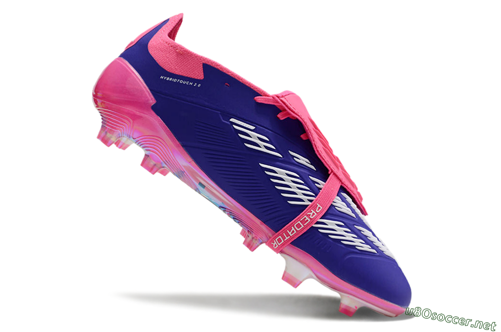 Unisex Adidas Predator Elite Foldover Tongue FG Football Boots - Blue/White/Pink/Gold 4