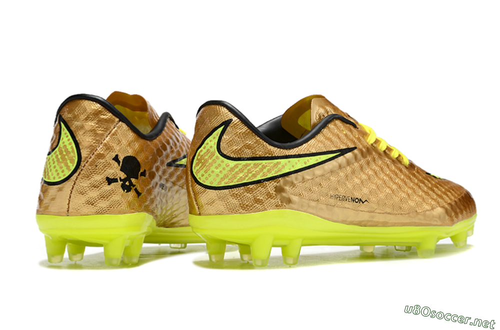 Men's Nike Hypervenom Phantom FG Football Boots - Gold/Yellow/Black 6