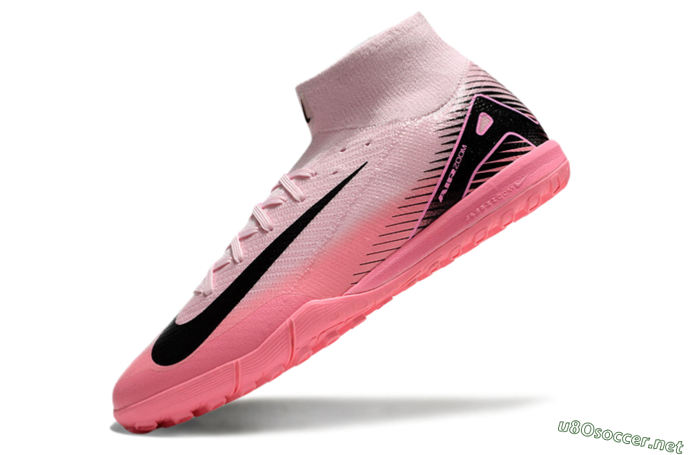 Men's Nike Air Zoom Mercurial Superfly 10 Elite TF Football Shoes - Pink/Black 5