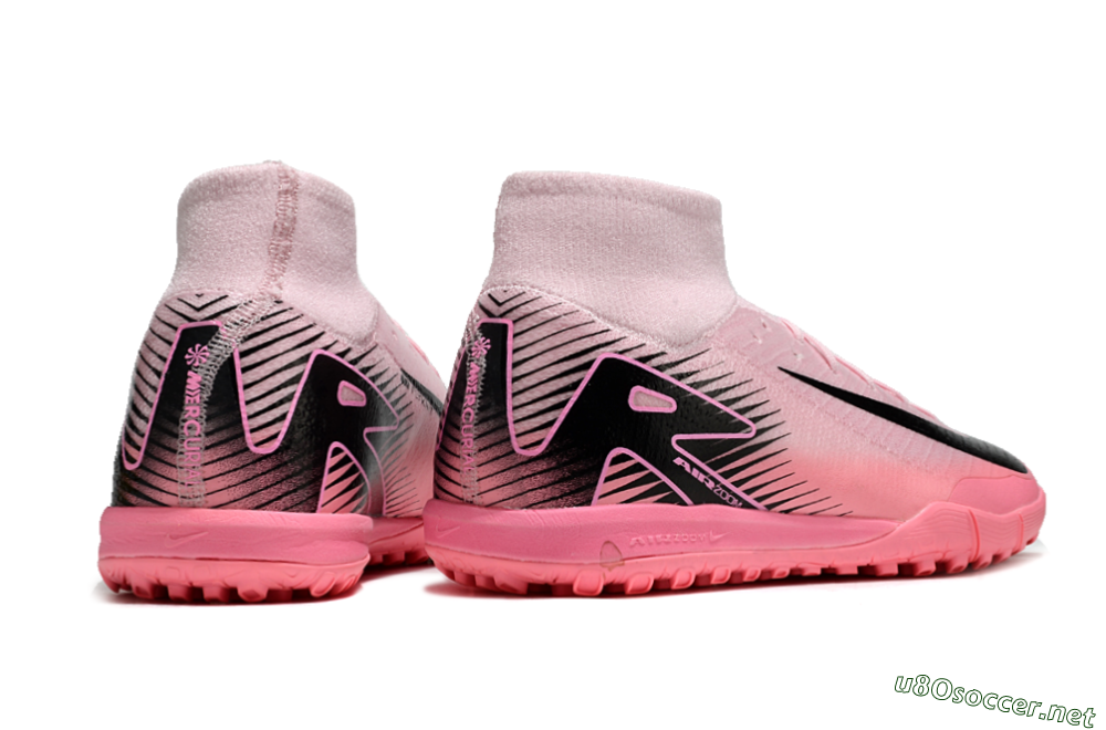 Men's Nike Air Zoom Mercurial Superfly 10 Elite TF Football Shoes - Pink/Black 6