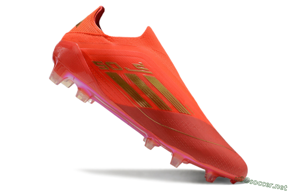 Men's Adidas F50 Elite FG Football Boots - Red/Gold 4