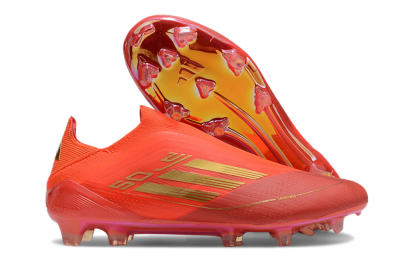 Men's Adidas F50 Elite FG Football Boots - Red/Gold