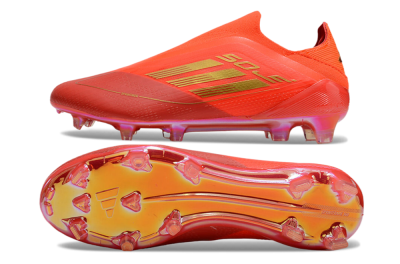 Men's Adidas F50 Elite FG Football Boots - Red/Gold