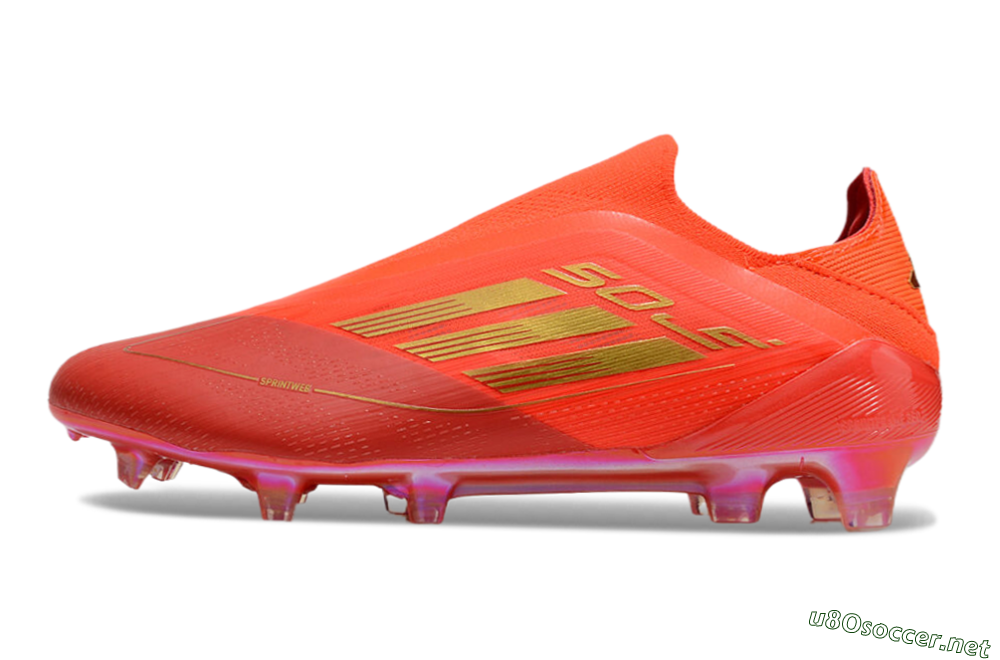 Men's Adidas F50 Elite FG Football Boots - Red/Gold 0