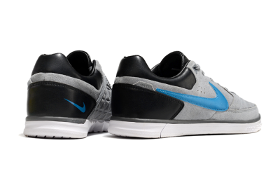 Men's Nike Street Gato IC Football Shoes - Grey/Blue/Black