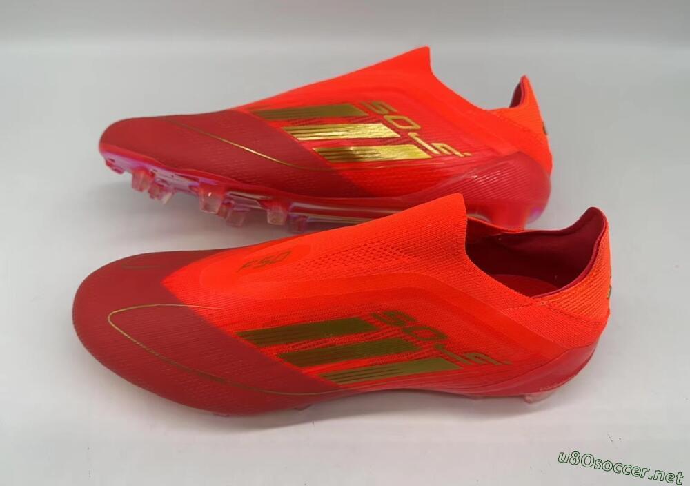 Men's Adidas F50 Elite FG Football Boots - Red/Gold