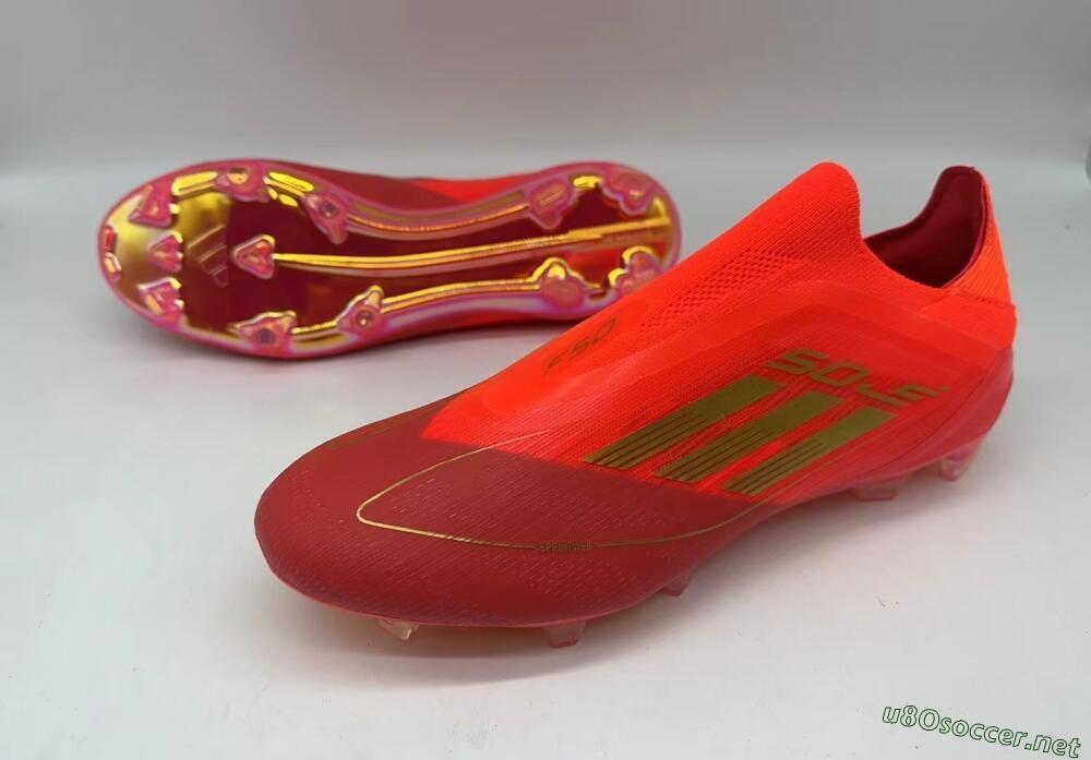 Men's Adidas F50 Elite FG Football Boots - Red/Gold