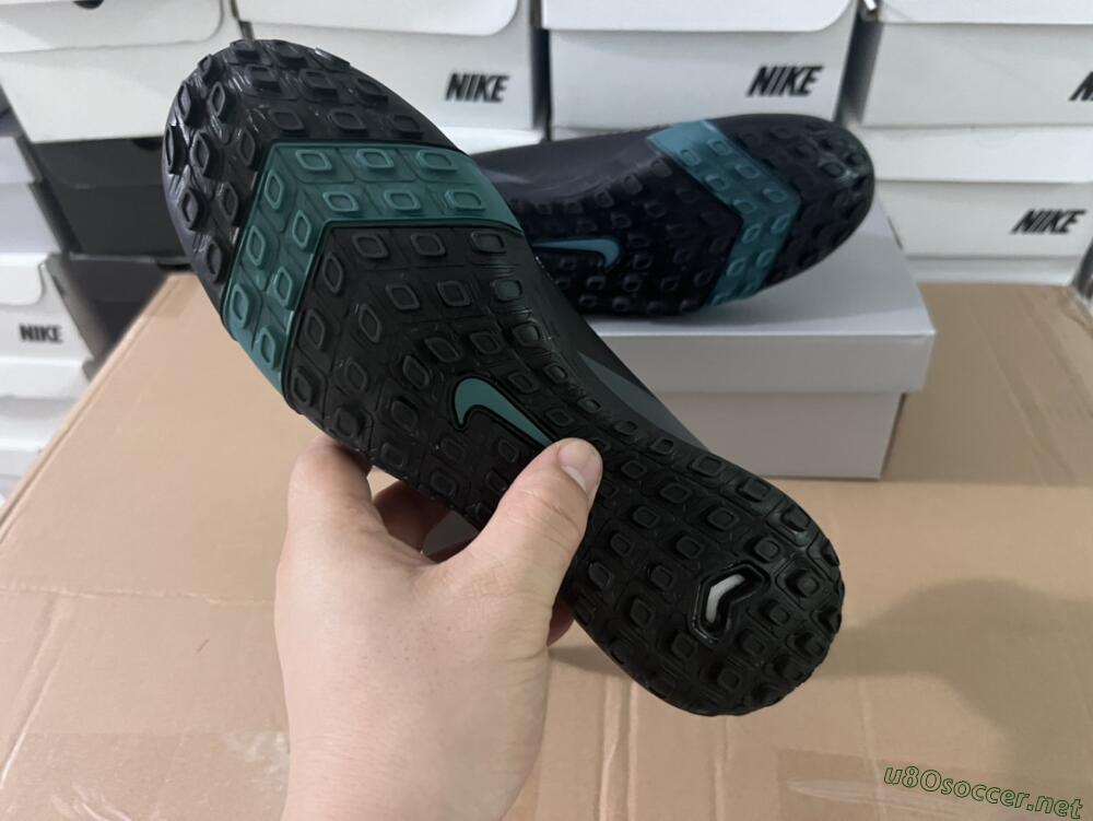 Men's Nike Air Zoom Mercurial Superfly 10 Elite TF Football Shoes - Black/Green/Silver
