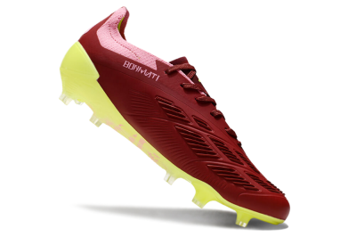 Men's Adidas Predator 24 Elite FG Football Boots - Red/Pink/Yellow
