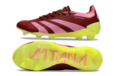 Men's Adidas Predator 24 Elite FG Football Boots - Red/Pink/Yellow