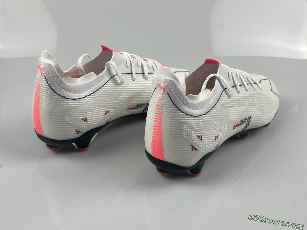 Men's Puma Ultra 5 Ultimate FG Football Boots - White/Black/Orange