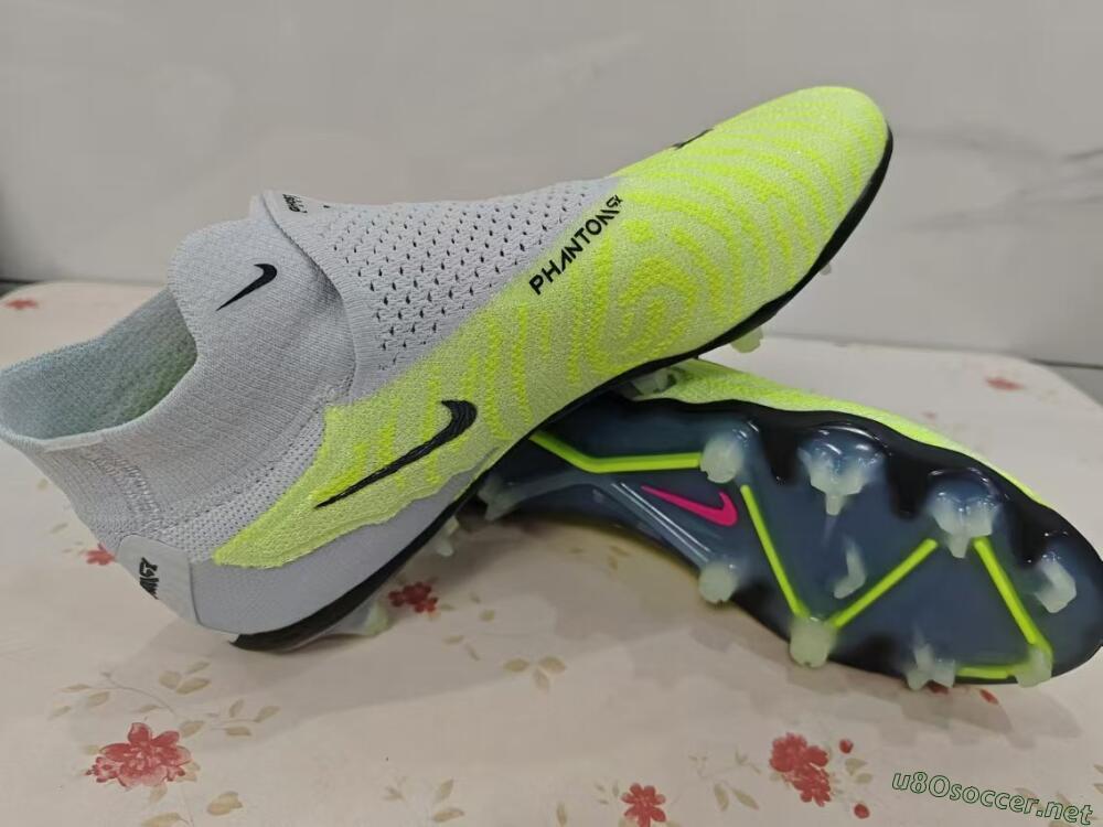 Unisex Nike Phantom GX Elite DF FG Football Boots - Green/Pink/Black/White