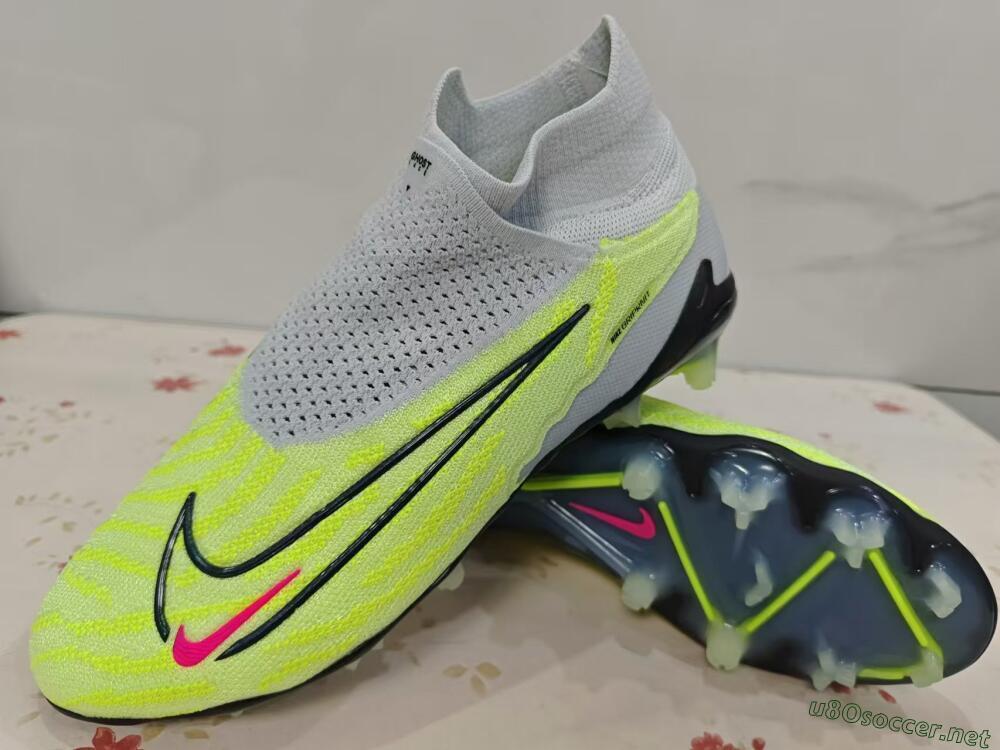 Unisex Nike Phantom GX Elite DF FG Football Boots - Green/Pink/Black/White