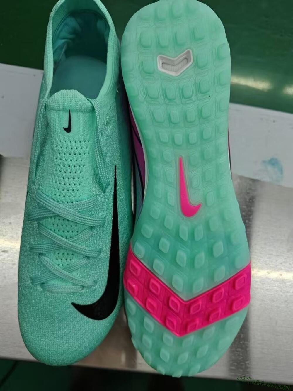 Unisex Nike Air Zoom Mercurial Vapor 16 Elite TF Football Shoes - Green/Pink/Black