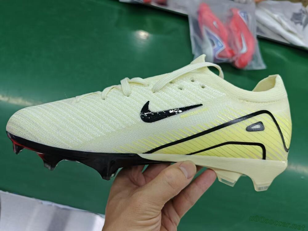 Men's Nike Air Zoom Mercurial Vapor 16 Elite FG Football Boots - Beige/Black/Yellow