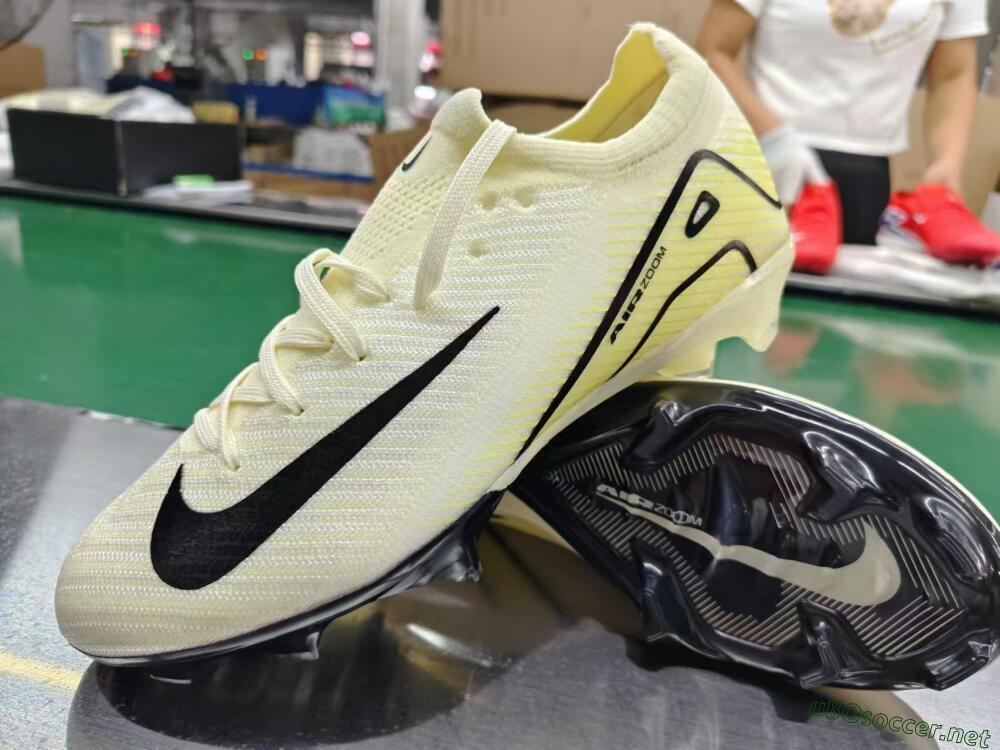 Men's Nike Air Zoom Mercurial Vapor 16 Elite FG Football Boots - Beige/Black/Yellow