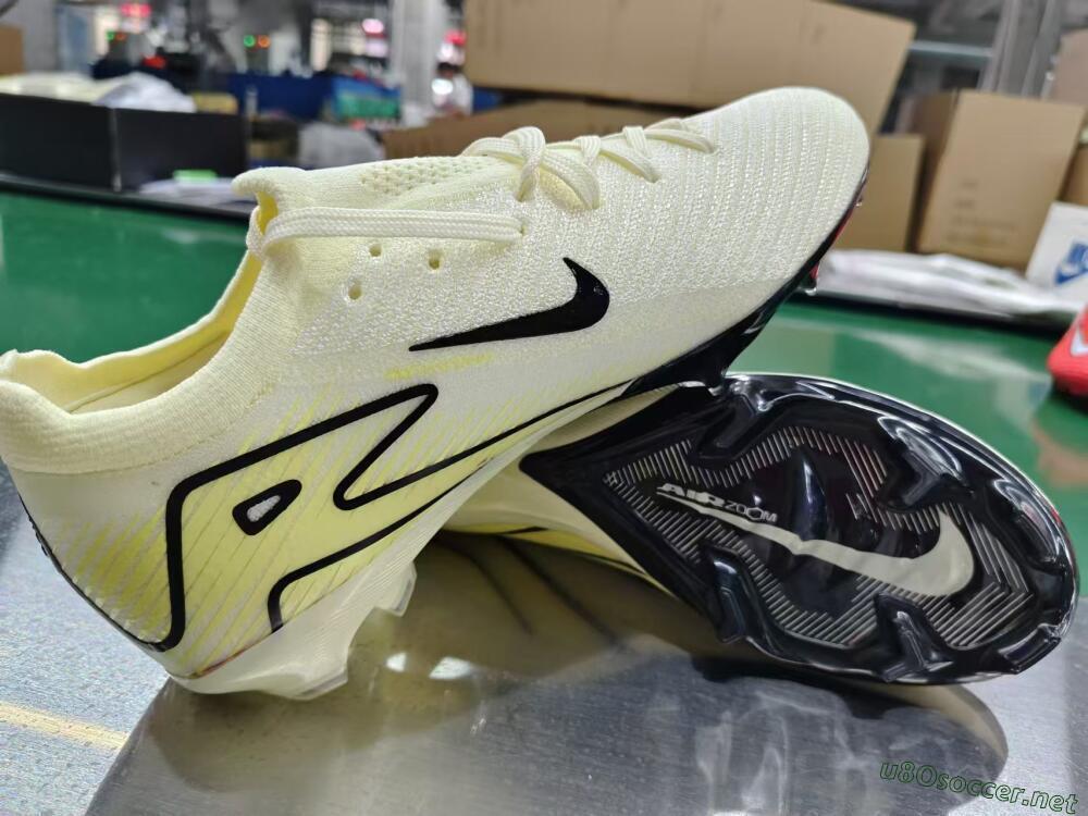Men's Nike Air Zoom Mercurial Vapor 16 Elite FG Football Boots - Beige/Black/Yellow