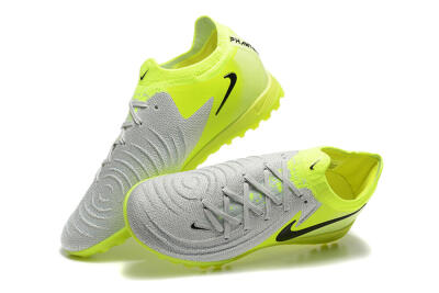 Men's Nike Phantom GX 2 Elite TF Football Shoes - Grey/Yellow/Black