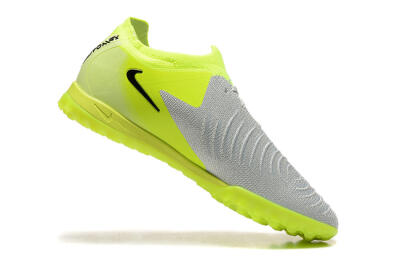 Men's Nike Phantom GX 2 Elite TF Football Shoes - Grey/Yellow/Black
