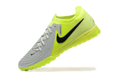 Men's Nike Phantom GX 2 Elite TF Football Shoes - Grey/Yellow/Black