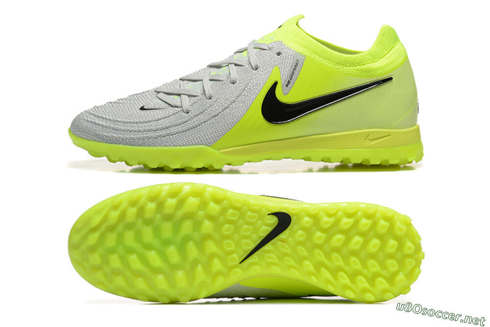 Men's Nike Phantom GX 2 Elite TF Football Shoes - Grey/Yellow/Black 1