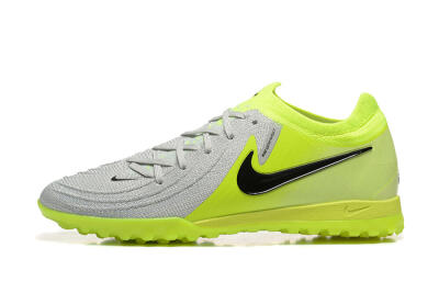 Men's Nike Phantom GX 2 Elite TF Football Shoes - Grey/Yellow/Black