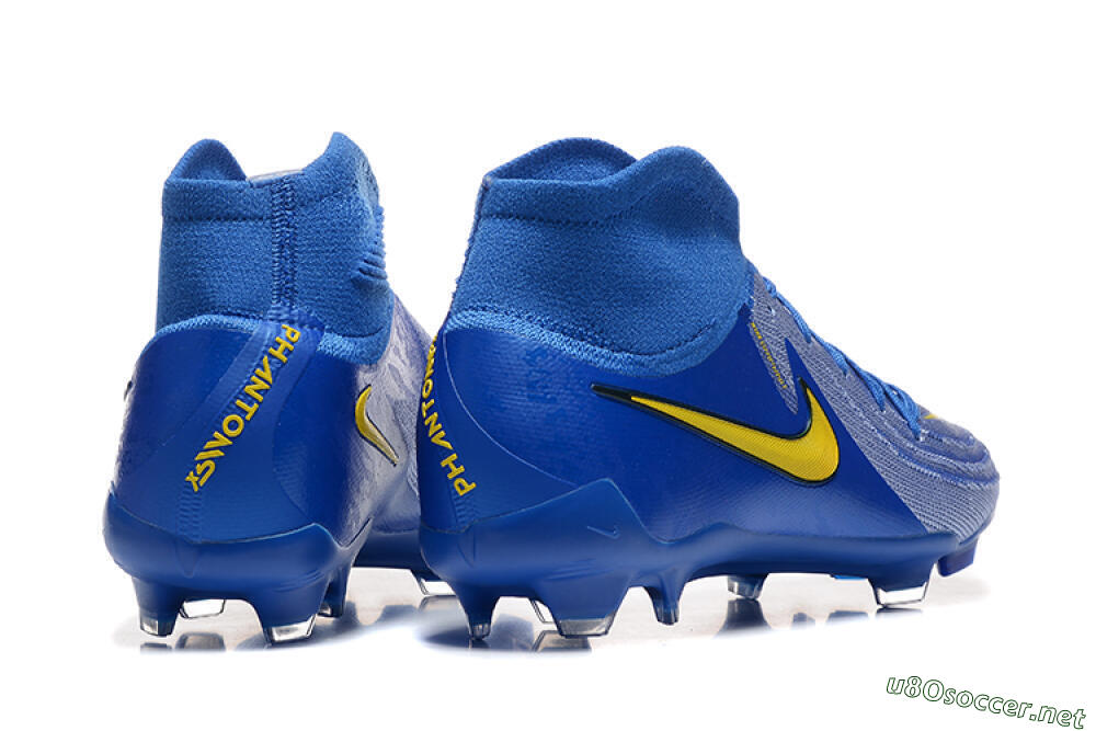 Men's Nike Phantom Luna Elite FG Football Boots - Blue/Silver/Yellow 9