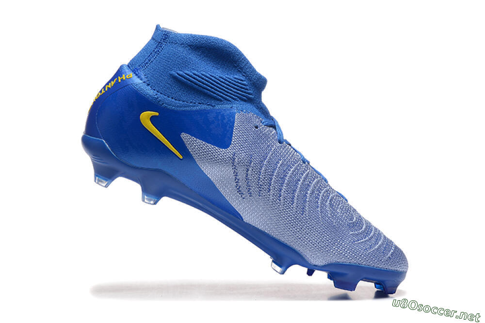Men's Nike Phantom Luna Elite FG Football Boots - Blue/Silver/Yellow 7