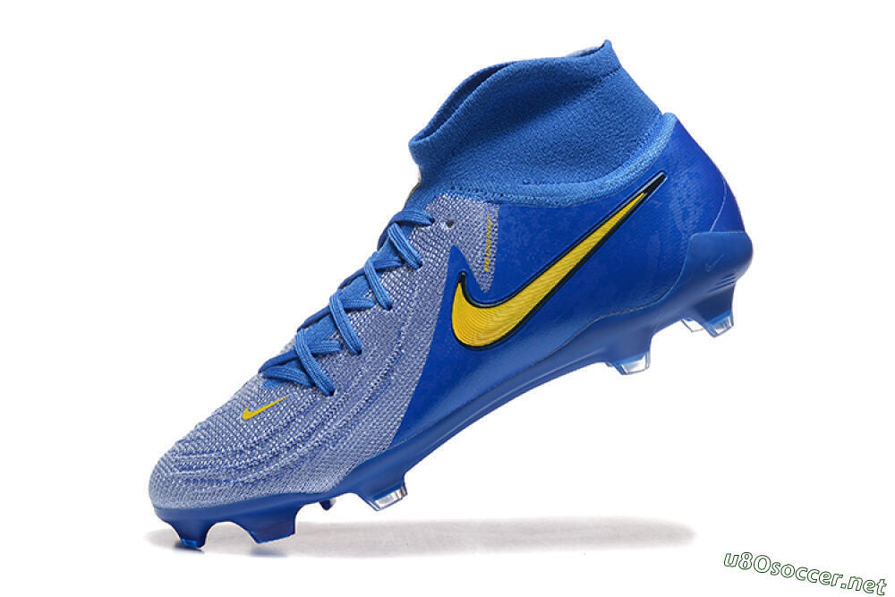 Men's Nike Phantom Luna Elite FG Football Boots - Blue/Silver/Yellow 8