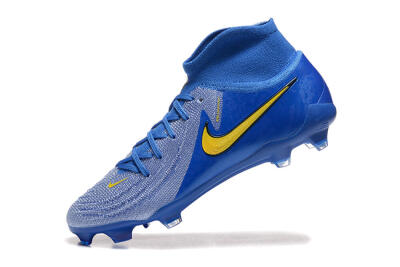 Men's Nike Phantom Luna Elite FG Football Boots - Blue/Silver/Yellow