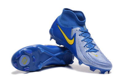 Men's Nike Phantom Luna Elite FG Football Boots - Blue/Silver/Yellow