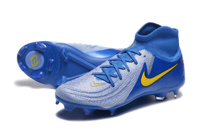 Men's Nike Phantom Luna Elite FG Football Boots - Blue/Silver/Yellow