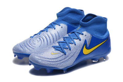 Men's Nike Phantom Luna Elite FG Football Boots - Blue/Silver/Yellow