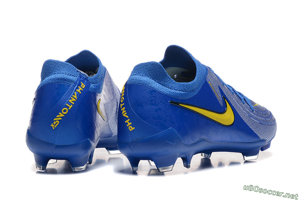 Men's Nike Phantom Luna Elite FG Football Boots - Blue/Silver/Yellow 9