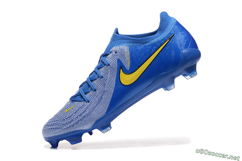 Men's Nike Phantom Luna Elite FG Football Boots - Blue/Silver/Yellow 8